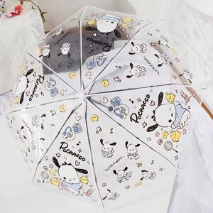 Sanrio Pochacco Hello Kitty Clear Umbrella Cute Baby Puppy Kids / Lady Umbrella